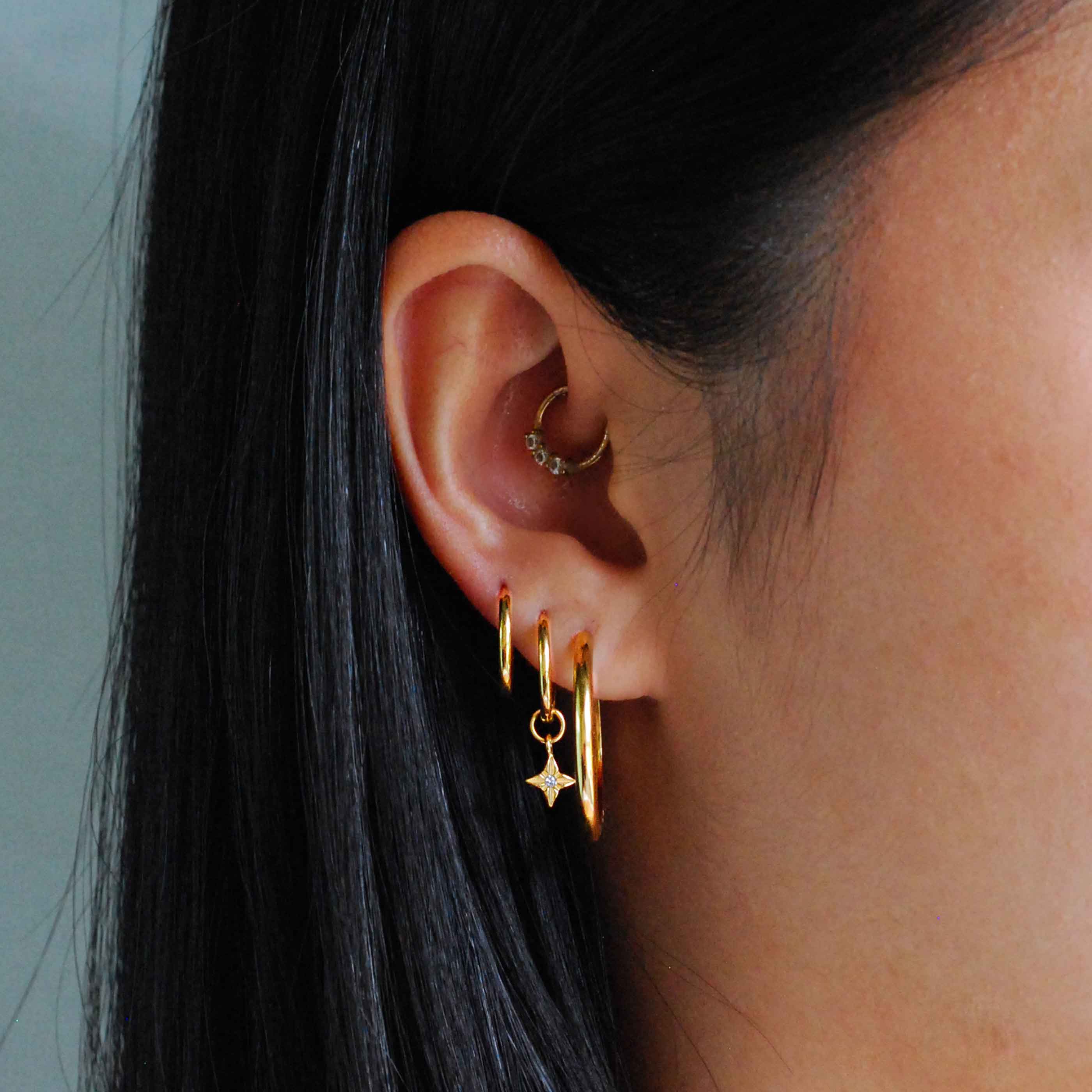 Essential Large Hoops in Gold - Image 2