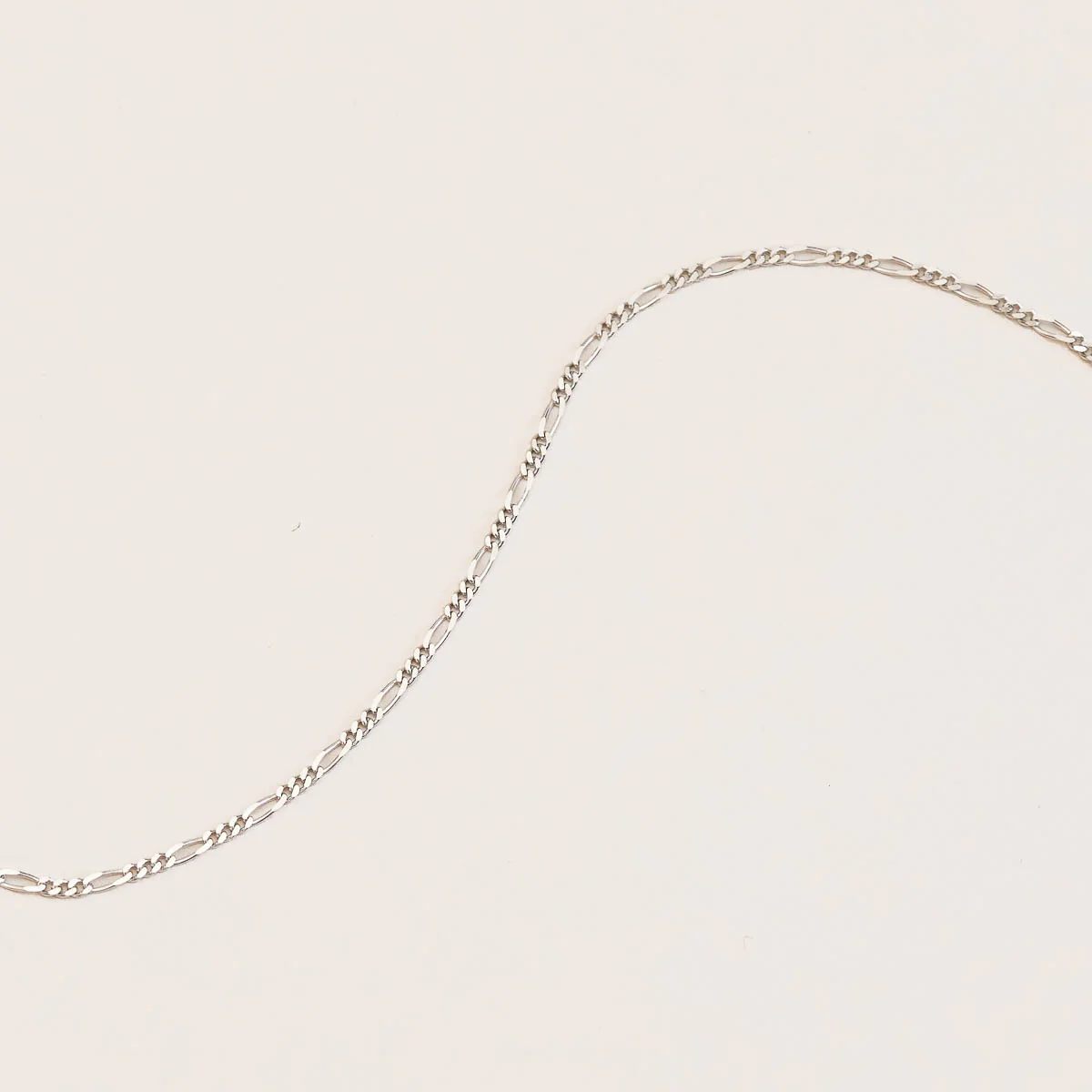 Soho Chain Necklace in Solid White Gold - Image 7
