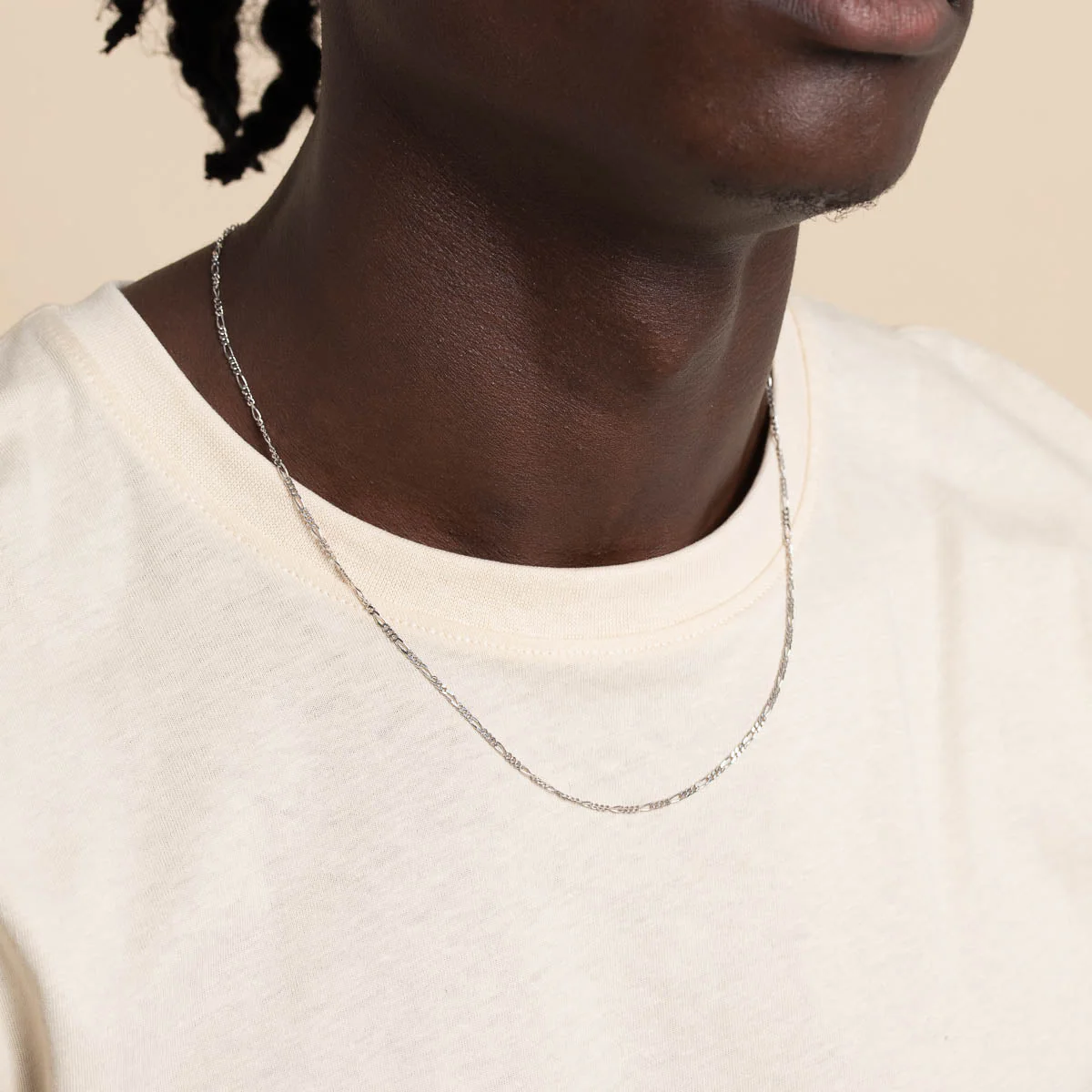 Soho Story Chain Necklace in Solid White Gold - Image 5