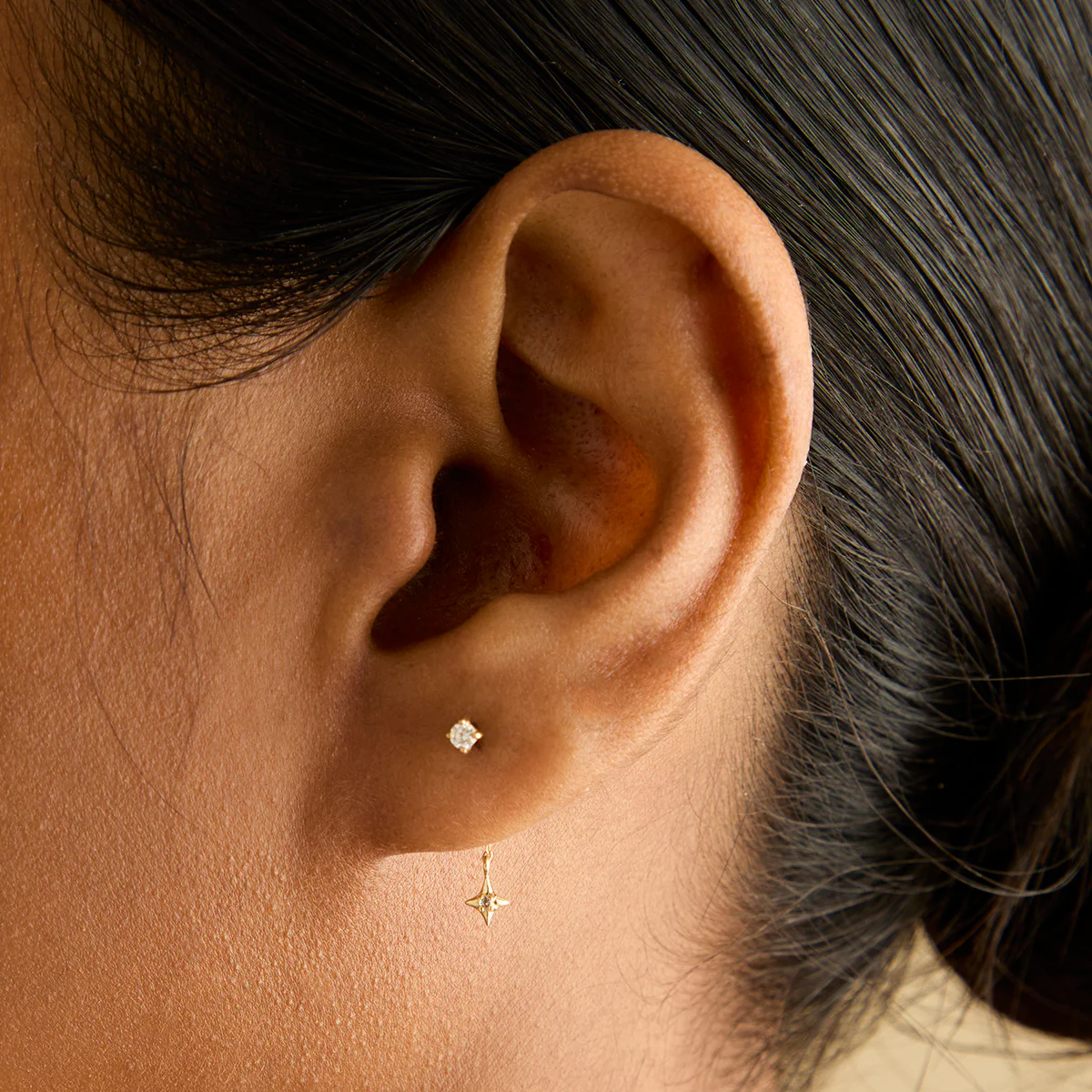 Star Ear Curation Chain™ in Solid Gold - Image 2