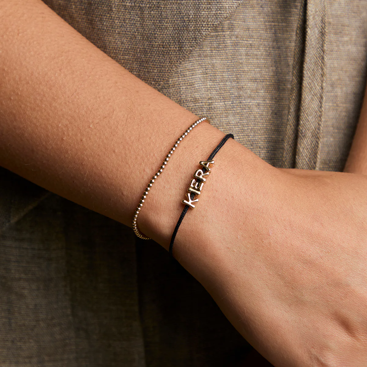Story Strand Bracelet in Black - Image 4