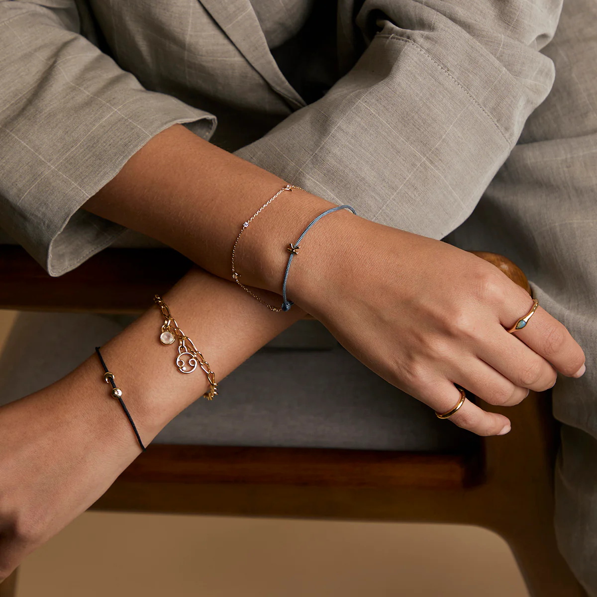 Story Strand Bracelet in Black - Image 6