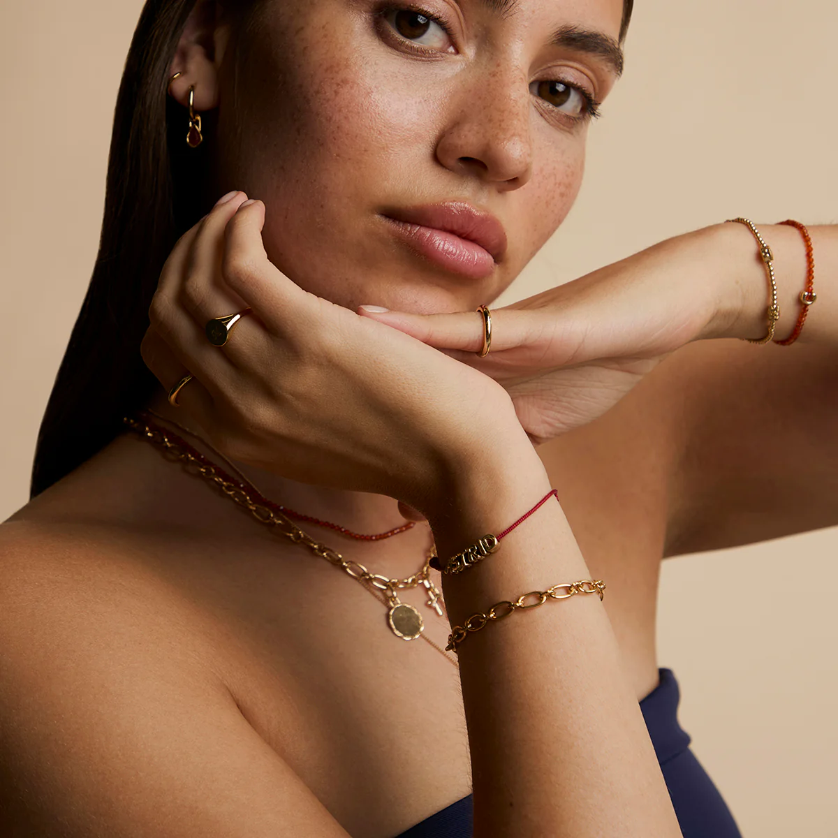 Story Strand Bracelet in Red - Image 6