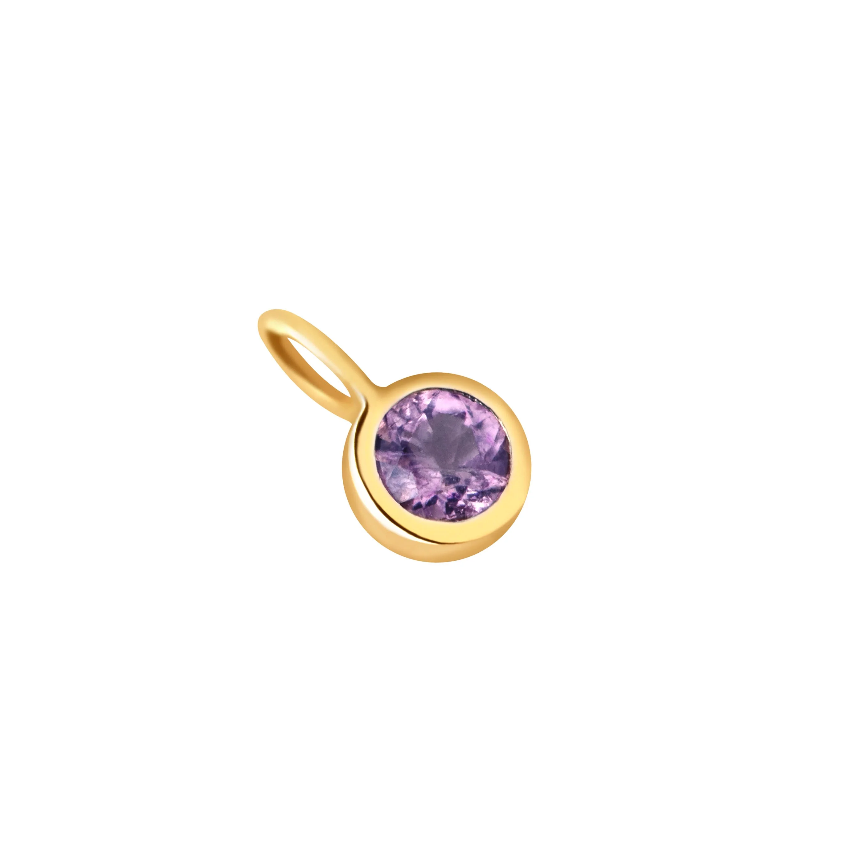 Tanzanite Faith Charm 9k Gold - Image 3