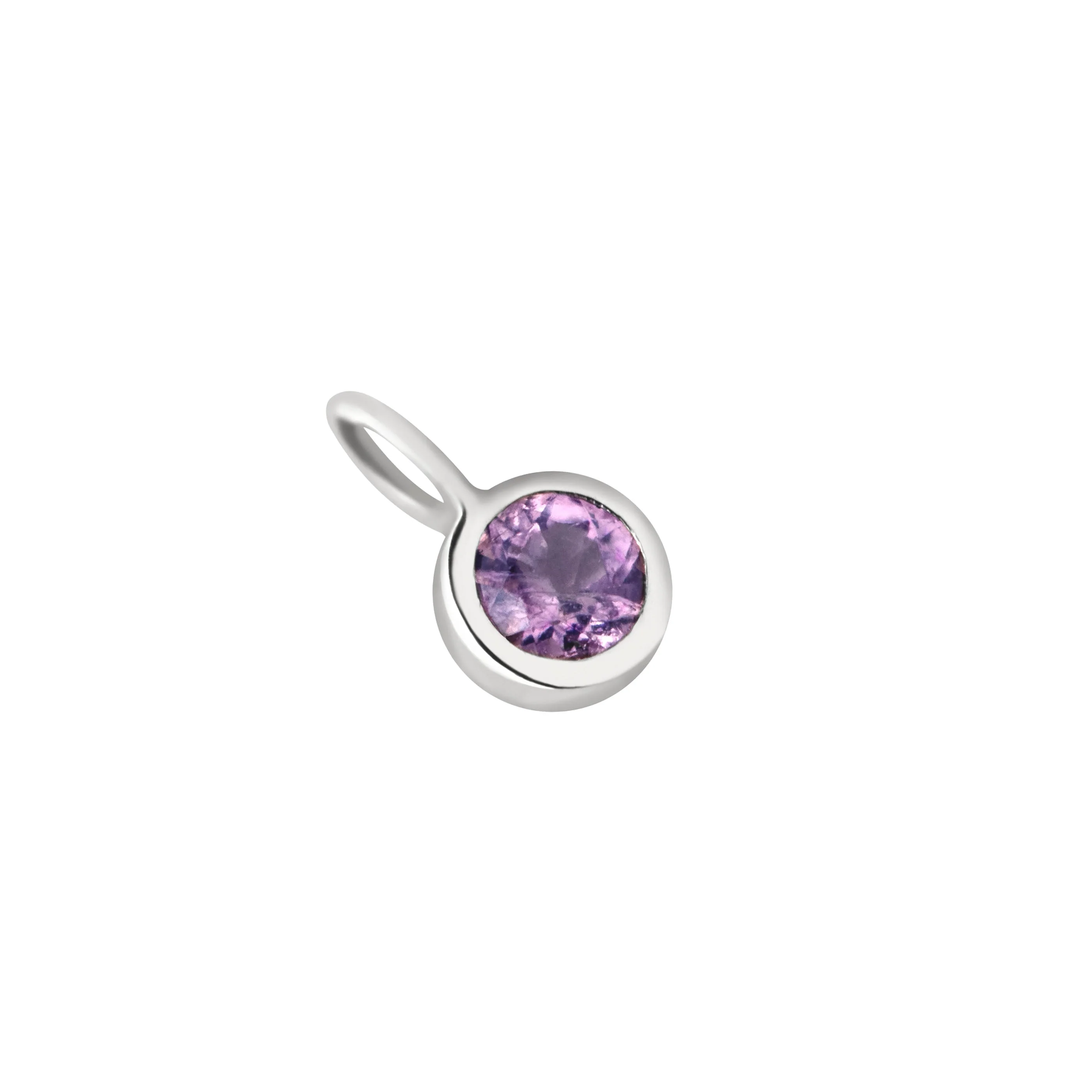 Tanzanite Faith Charm 9k White Gold - Image 3