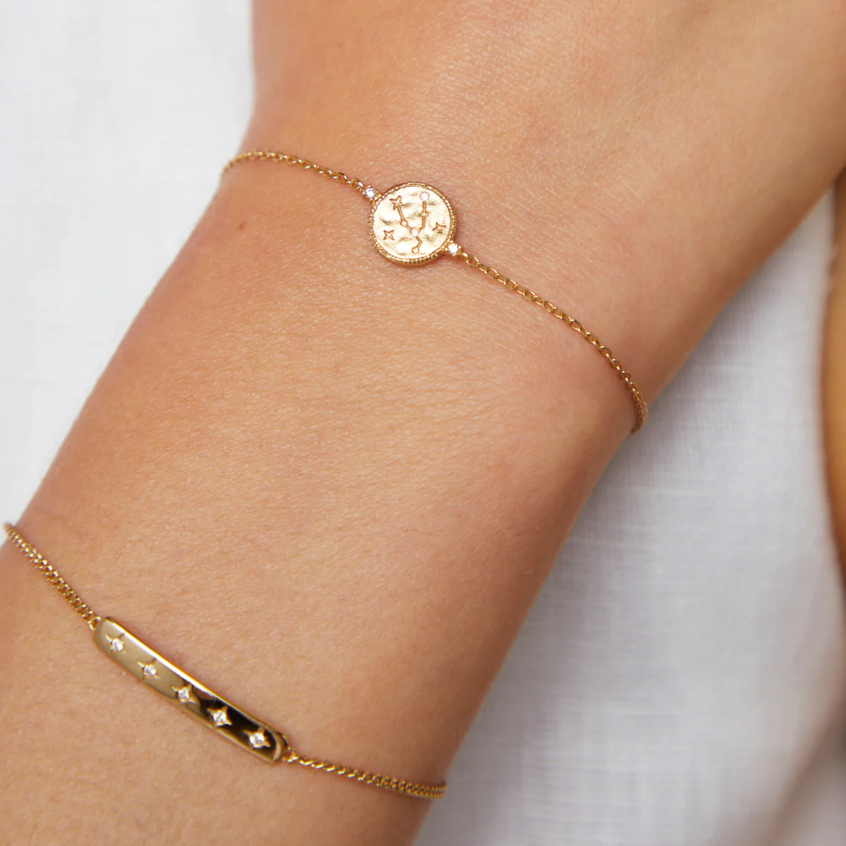 Taurus Zodiac Bracelet in Gold - Image 3