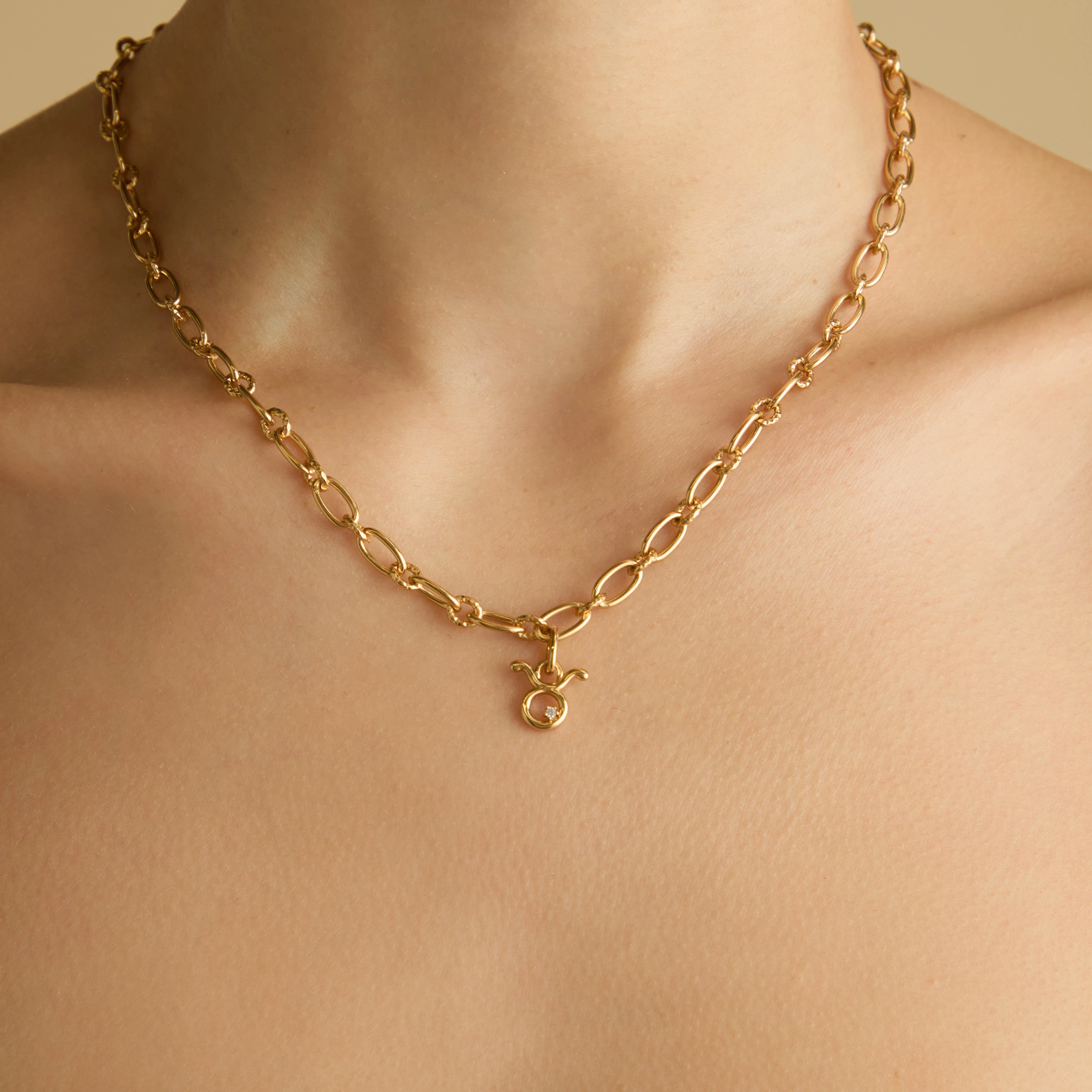 Taurus Zodiac Clip Charm in Gold - Image 2