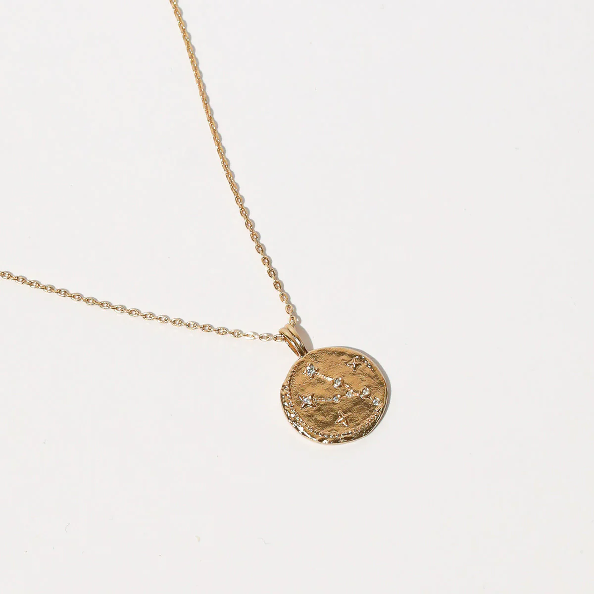 Taurus Zodiac Pendant Necklace in Gold - Image 4