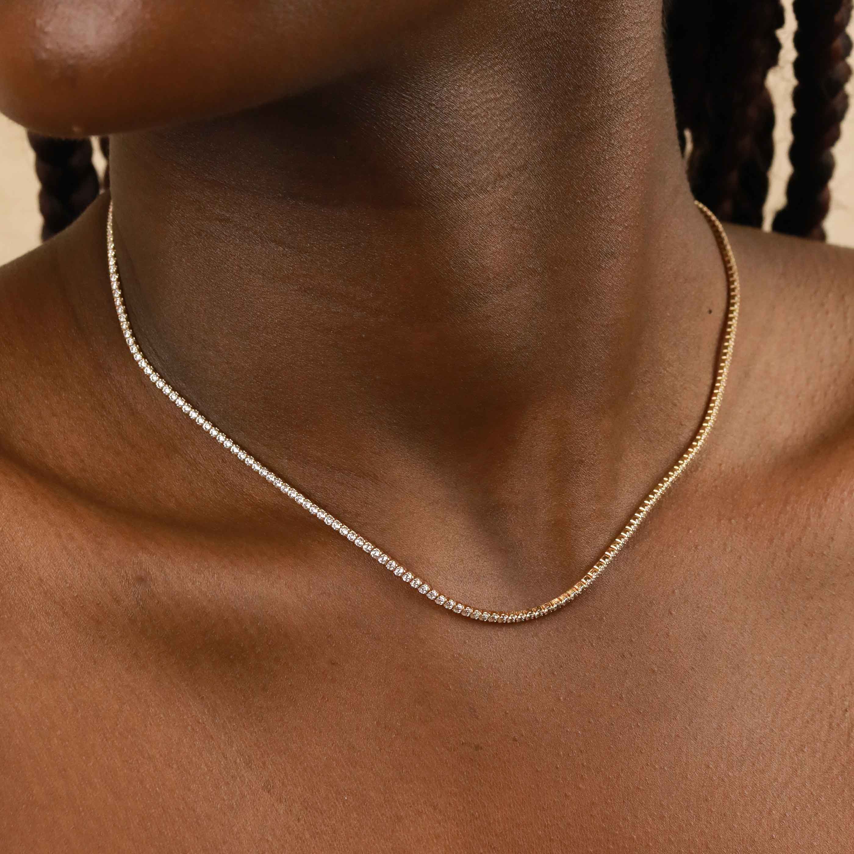 Tennis Chain Gift Set in Gold - Image 2