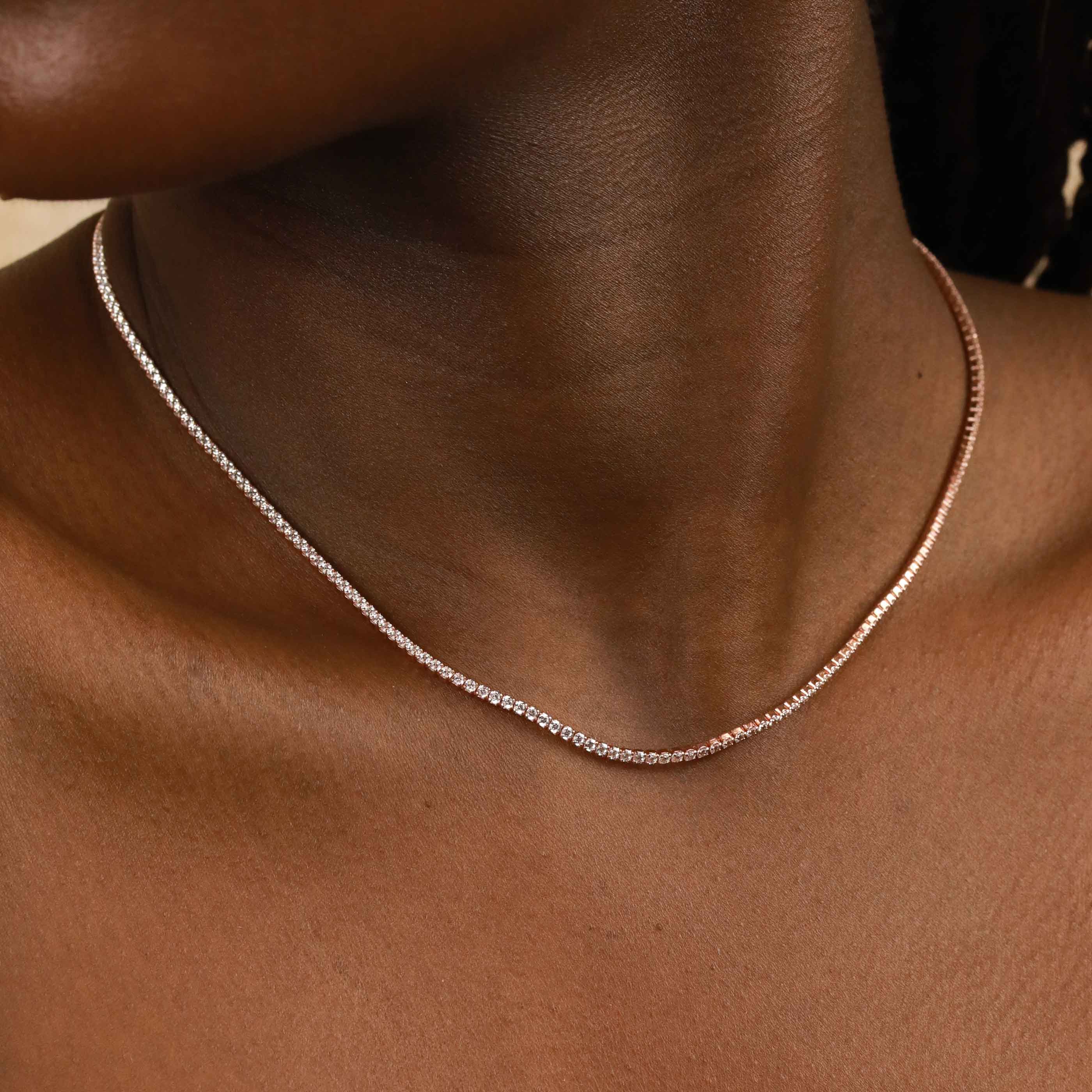 Tennis Chain Gift Set in Rose Gold - Image 2