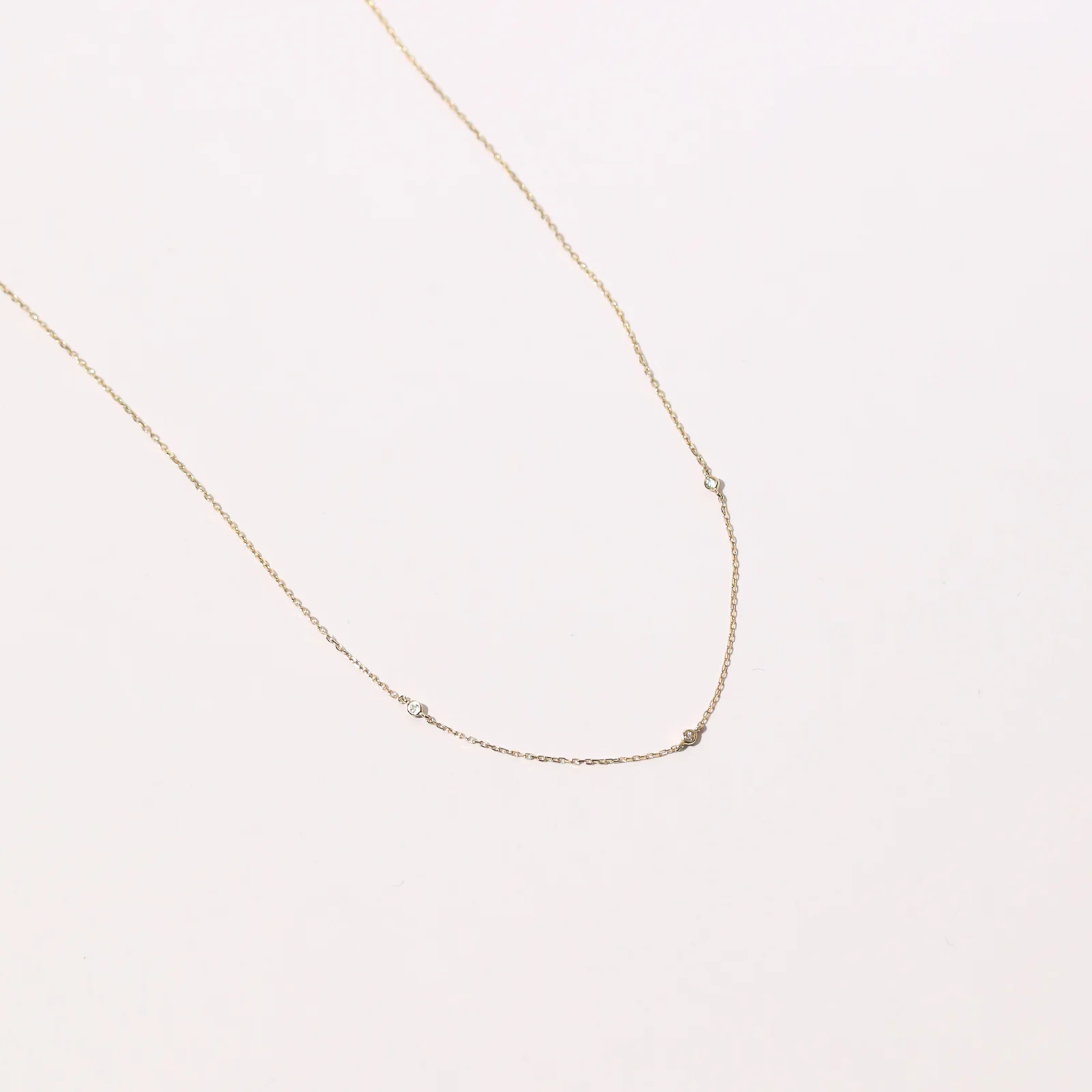 Topaz Charm Necklace in Solid Gold - Image 3