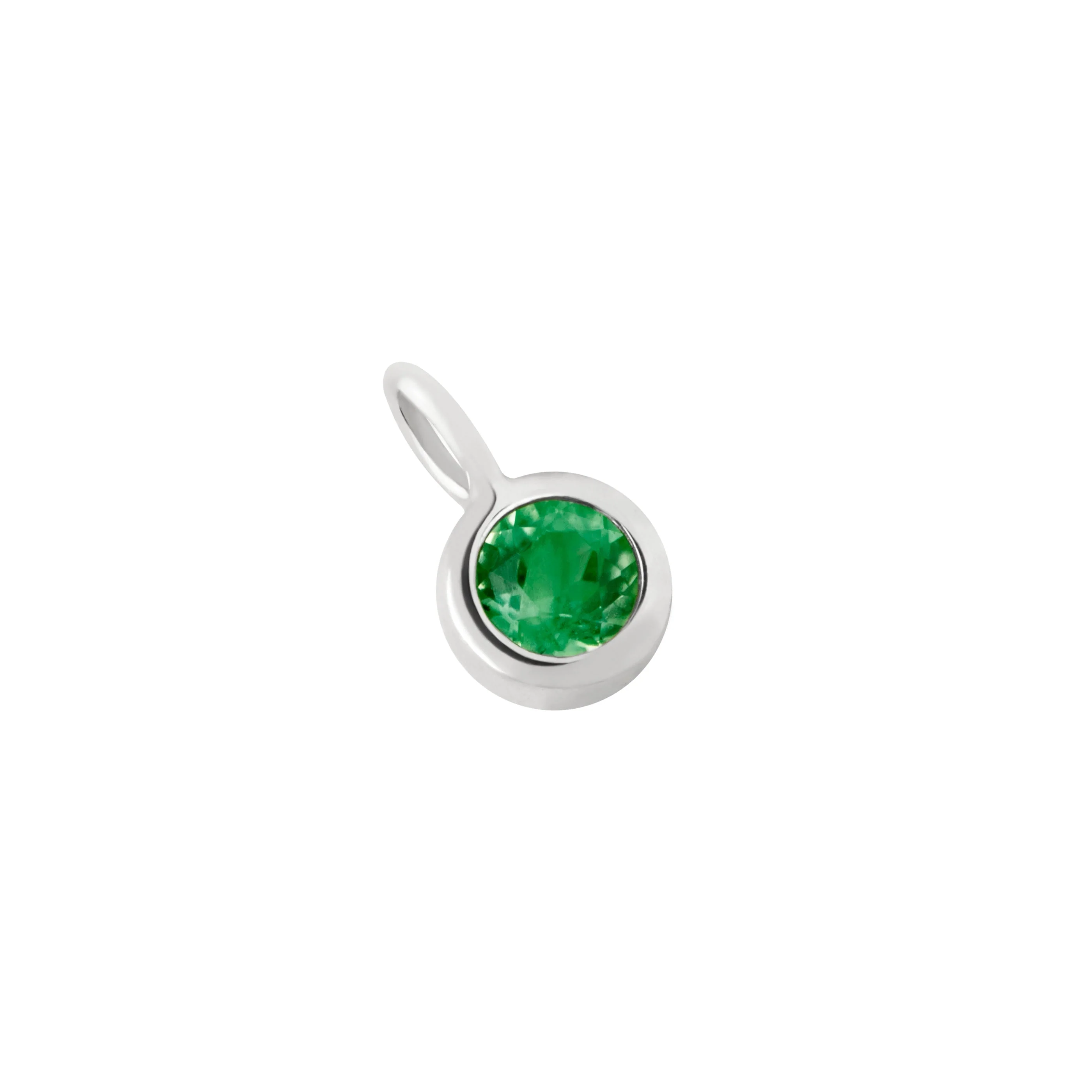 Tsavorite Abundance Charm 9k White Gold - Image 3