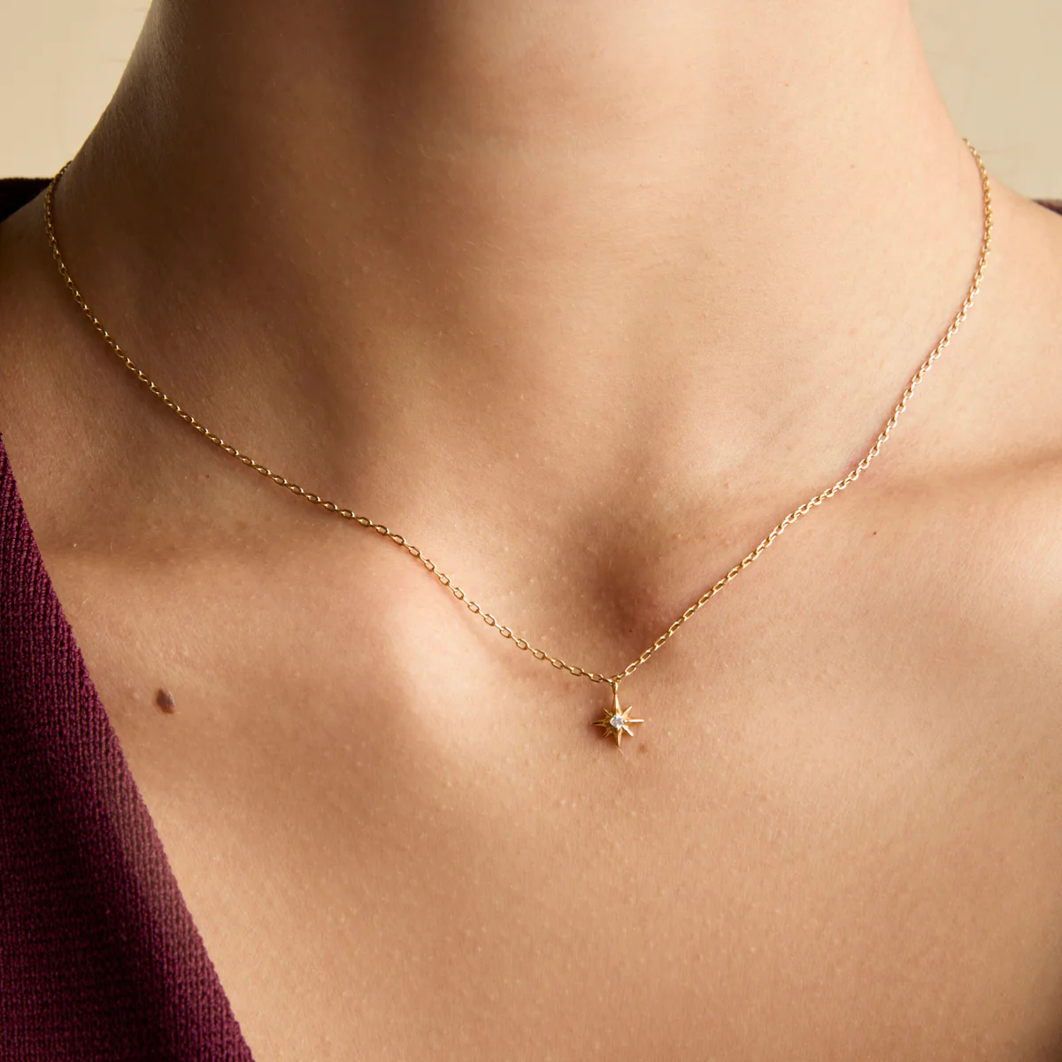 Twilight Star Pendant Necklace in Gold - Image 2