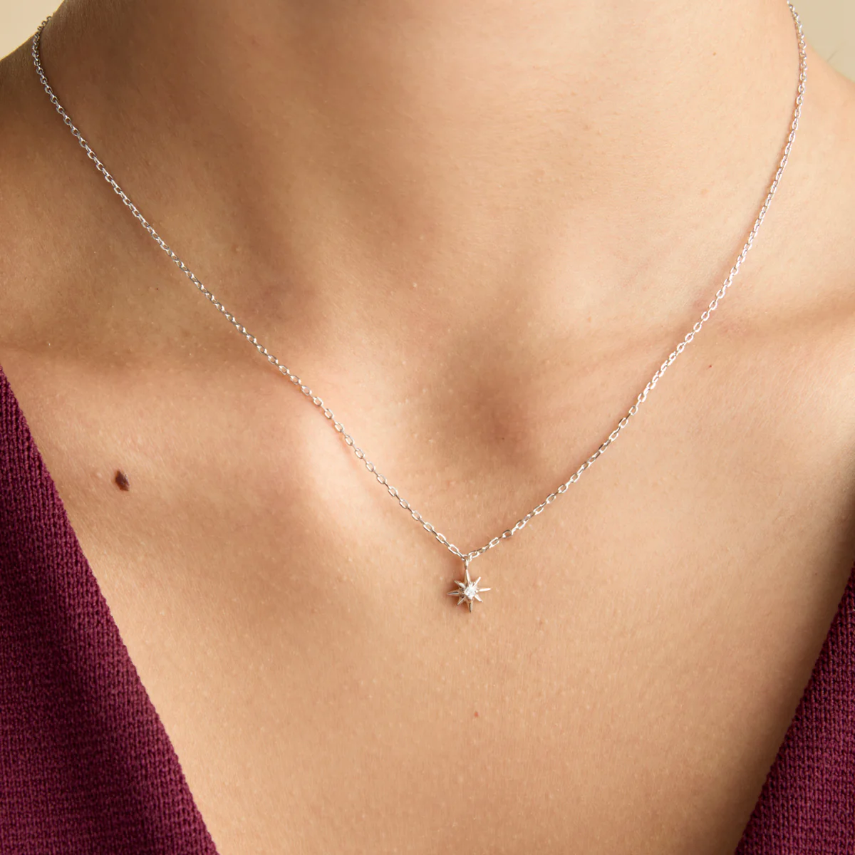Twilight Star Pendant Necklace in Silver - Image 2