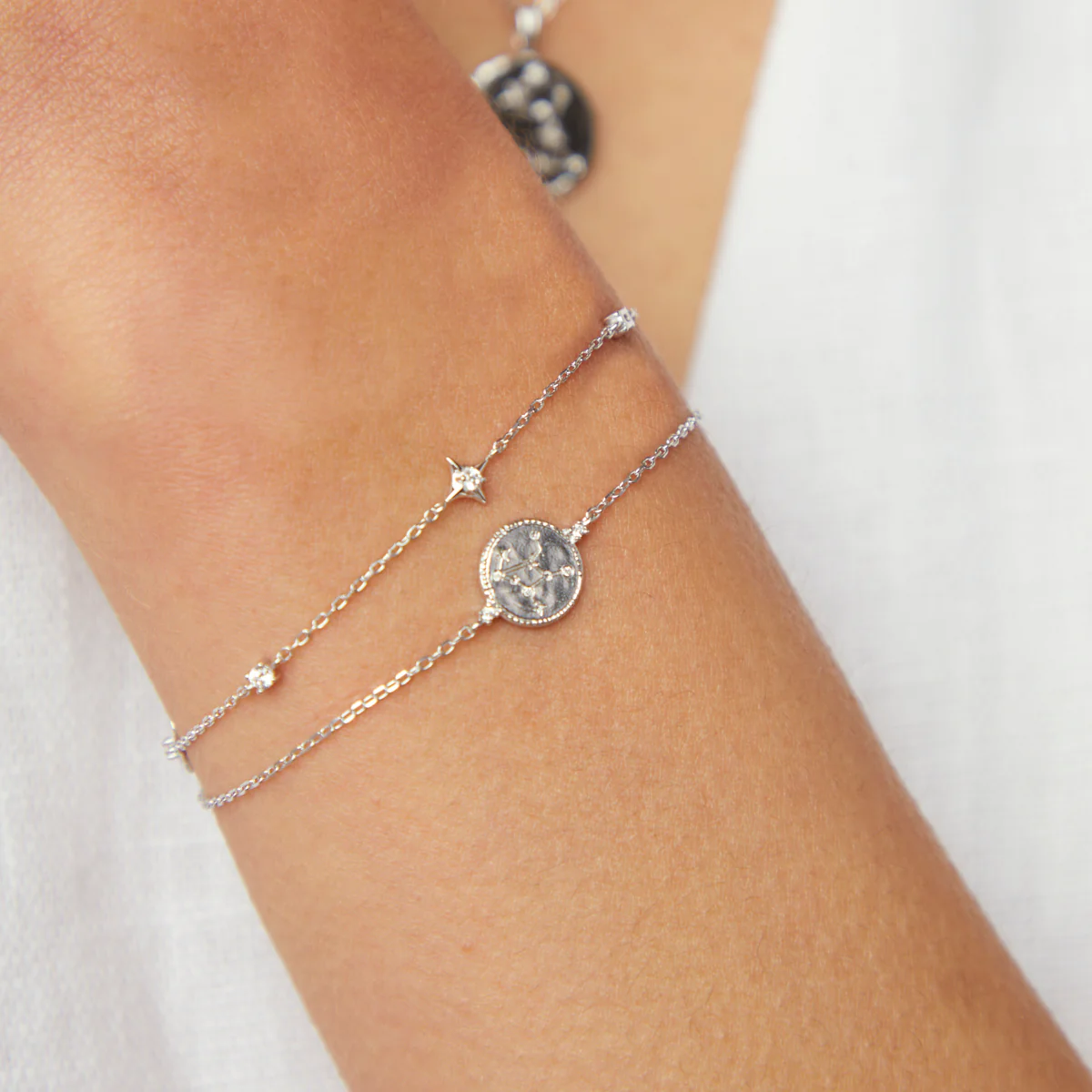 Virgo Zodiac Bracelet in Silver - Image 3